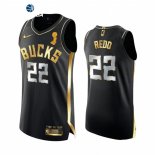 Camisetas NBA Milwaukee Bucks Michael Redd 2021 Finales Negro Oro