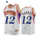 Camisetas NBA Philadelphia Sixers NO.12 Tobias Harris Blanco Hardwood Classics 2022