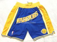 Pantalon NBA de Golden State Warriors Retro Azul 2018