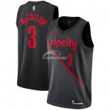 Camisetas NBA de C.J. McCollum Portland Trail Blazers Nike Negro Ciudad 18/19