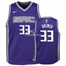 Camisetas de NBA Ninos Corey Brewer Sacramento Kings Púrpura Icon