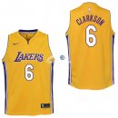 Camiseta NBA Ninos L.A.Lakers Jordan Clarkson Amarillo Icon 17/18