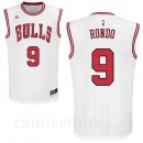 Camisetas NBA de Rajon Rondo Chicago Bulls Blanco