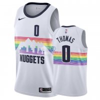 Camisetas NBA de Isaiah Thomas Denvor Nuggets Nike Blanco Ciudad 18/19