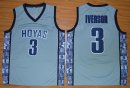Camisetas NCAA Georgetown Hoyas Allen Iverson Gris