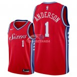 Camisetas NBA de Justin Anderson Philadelphia 76ers Rojo Statement 2018