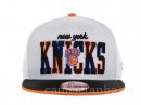 Snapbacks Caps NBA De New York Knicks Gris Naranja