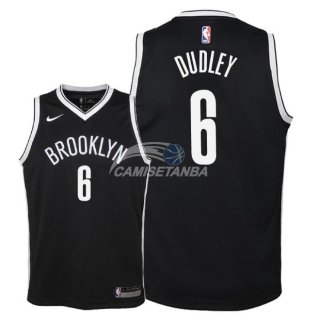 Camiseta NBA Ninos Brooklyn Nets Jared Dudley Negro Icon 2018