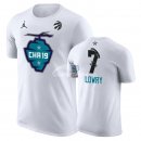 Camisetas NBA de Manga Corta Kyle Lowry All Star 2019 Blanco