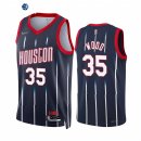 Camisetas NBA Nike Houston Rockets NO.35 Christian Wood 75th Season Marino Ciudad 2021-22
