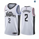 Camisetas NBA de Kawhi Leonard Los Angeles Clippers Nike Blanco Ciudad 19/20