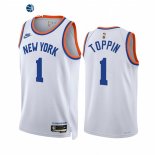 Camisetas NBA de New York Knicks Obi Toppin Blanco Classic 2021-22
