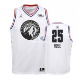 Camisetas de NBA Ninos Derrick Rose 2019 All Star Blanco