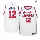 Camisetas de NBA Ninos Philadelphia Sixers Tobias Harris Blanco Hardwood Classics