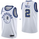 Camisetas NBA de Jordan Bell Golden State Warriors Nike Retro Blanco 17/18