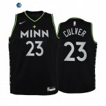 Camiseta NBA Ninos Minnesota Timberwolves Jarrett Culver Negro Ciudad 2020-21