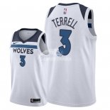 Camisetas NBA de Jared Terrell Minnesota Timberwolves Blanco Association 2018