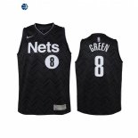 Camisetas de NBA Ninos Edición ganada Brooklyn Nets Jeff Green Negro 2021
