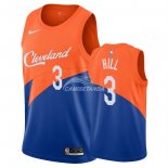 Camisetas NBA de George Hill Cleveland Cavaliers Nike Azul Ciudad 18/19
