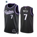 Camisetas NBA Nike Sacramento Kings NO.7 Chimezie Metu 75th Season Diamante Negro Ciudad 2022