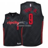 Camisetas de NBA Ninos Portland Trail Blazers Gary Trent Jr Nike Negro Ciudad 2018