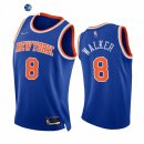 Camisetas NBA de New York Knicks Kemba Walker 75th Season Diamante Azul Icon 2021-22