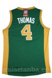 Camisetas NBA de Isaiah Thomas Boston Celtics Verde Naranja