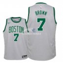 Camiseta NBA Ninos Boston Celtics Jaylen Brown Nike Gris Ciudad 2018