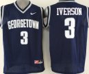 Camisetas NCAA Georgetown Hoyas Allen Iverson Negro