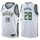 Camisetas NBA de Gerald Green Milwaukee Bucks Blanco Association 17/18
