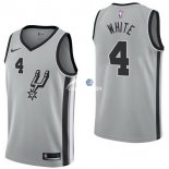 Camisetas NBA de Derrick White San Antonio Spurs Gris Statement 17/18