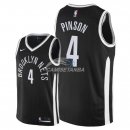 Camisetas NBA de Theo Pinson Brooklyn Nets Nike Negro Ciudad 2018