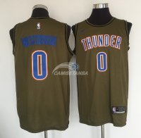 Camisetas NBA Salute To Servicio Oklahoma City Thunder Russell Westbrook Nike Ejercito Verde 2018