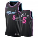 Camisetas NBA de Derrick Jones Jr Miami Heats Nike Negro Ciudad 18/19