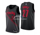 Camisetas de NBA Ninos Portland Trail Blazers Jusuf Nurkic Nike Negro Ciudad 18/19