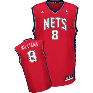 Camisetas NBA de Deron Williams New Jersey Nets Rev30 Rojo