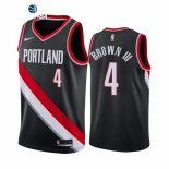 Camisetas NBA de Portland Trail Blazers Greg Brown III Nike Negro Icon 2021-22