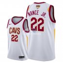 Camisetas NBA Cleveland Cavaliers Larry Nance Jr 2018 Finales Blanco Association Parche