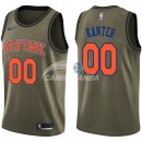 Camisetas NBA Salute To Servicio New York Knicks Enes Kanter Nike Ejercito Verde 2018