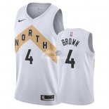 Camisetas NBA de Lorenzo Brown Toronto Raptors Nike Blanco Ciudad 18/19