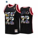 Camisetas NBA Miami Heat NO.22 Jimmy Butler 75th Aniversario Negro Throwback 2022