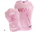 Camisetas NBA Mujer LeBron James Miami Heat Rosa