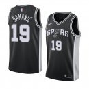 Camisetas NBA De San Antonio Spurs Luka Samanic Negro Icon 2019-20