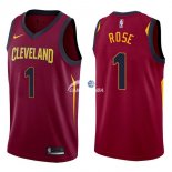 Camisetas NBA de Derrick Rose Cleveland Cavaliers 17/18 Rojo Icon