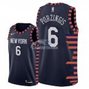 Camisetas NBA de Kristaps Porzingis New York Knicks Nike Marino Ciudad 18/19