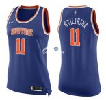 Camisetas NBA Mujer Frank Ntilikina New York Knicks Azul Icon 17/18