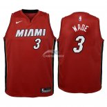 Camisetas de NBA Ninos Miami Heat Dwyane Wade Rojo Statement 2018