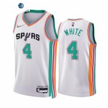 Camisetas NBA de San Antonio Spurs Derrick White 75th Blanco Ciudad 2021-22