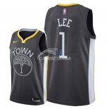 Camisetas NBA de Damion Lee Golden State Warriors Negro Statement 2018