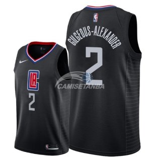 Camisetas NBA de Shai Gilgeous Alexander Los Angeles Clippers Negro Statement 2018